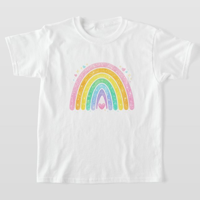 Camiseta de Niños Arcoíris Lindo (Distribución)