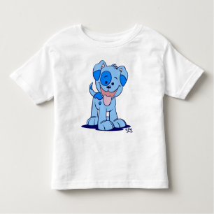 Camiseta de niños cachorros azules