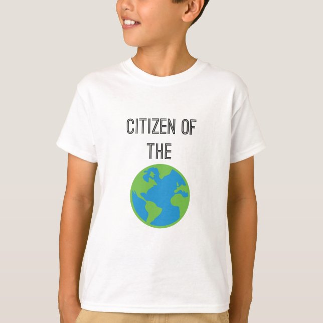 Camiseta De Niños Ciudadanos Del Mundo (Anverso)