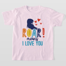 Camiseta de niños con amor - Tee de niños de Dino
