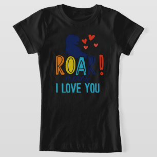 Camiseta de niños con amor - Tee de niños de Dino