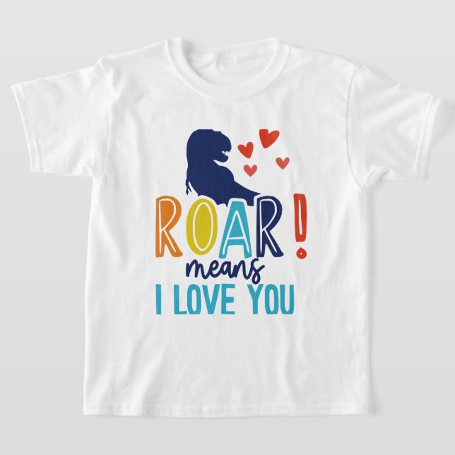 Camiseta de niños con amor - Tee de niños de Dino (Distribución)