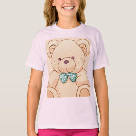 camiseta de niños con diseño de osito