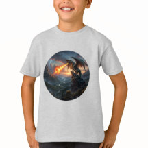 Camiseta de niños con estampado de dragón
