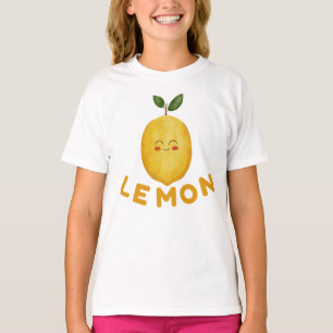 Camiseta de niños con limón, camisa de frutas lind