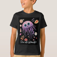 Camiseta de niños con medusas coloridas