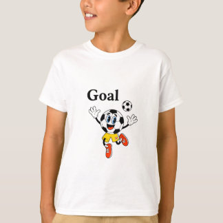 Camiseta de niños con portería de balón de fútbol