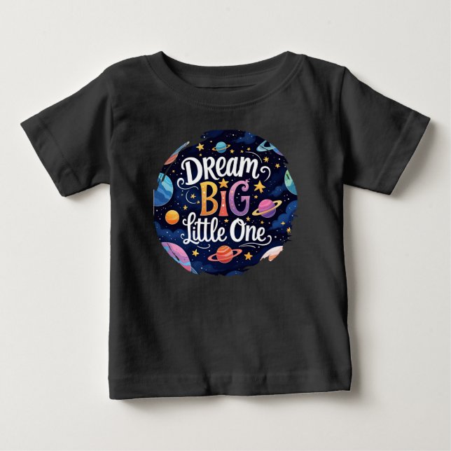 Camiseta de niños con temas espaciales (Anverso)
