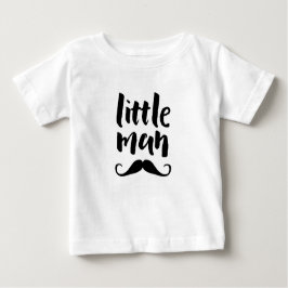 Camiseta de niños con tipografía de bigote de homb