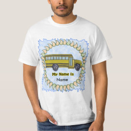 Camiseta de niños de autobús escolar