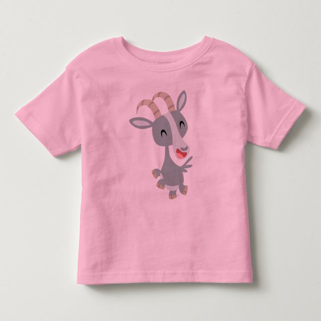 Camiseta de niños de cabra de Personalizado lindo (Anverso)