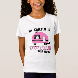 Camiseta de niños de camper rosado