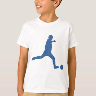 Camiseta de niños de la silueta del fútbol