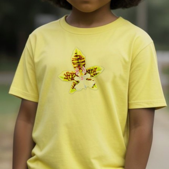 Camiseta de niños de orquídeas de flores de girlie (Subido por el creador)