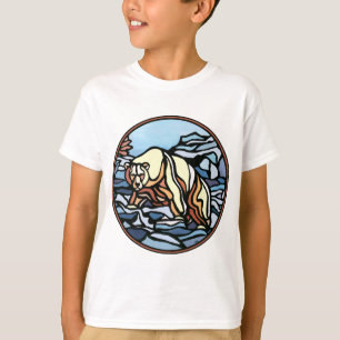 Camiseta de niños de oso tribal camiseta de oso po