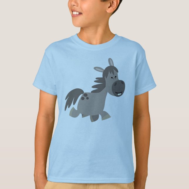 Camiseta de niños de peluche gris Personalizado (Anverso)