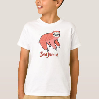 Camiseta de niños de perezoso lindo – Tee de anima