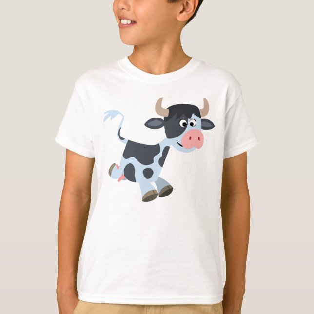 Camiseta de niños de vaca de Personalizado de foot (Anverso)