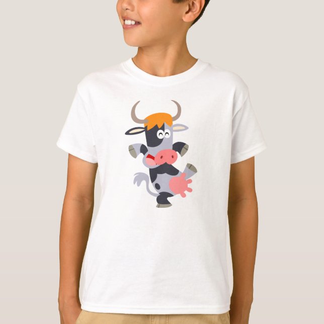 Camiseta de niños de vaca Personalizado de baile l (Anverso)