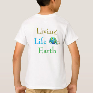 Camiseta de niños del Día de la Tierra - "Viviendo