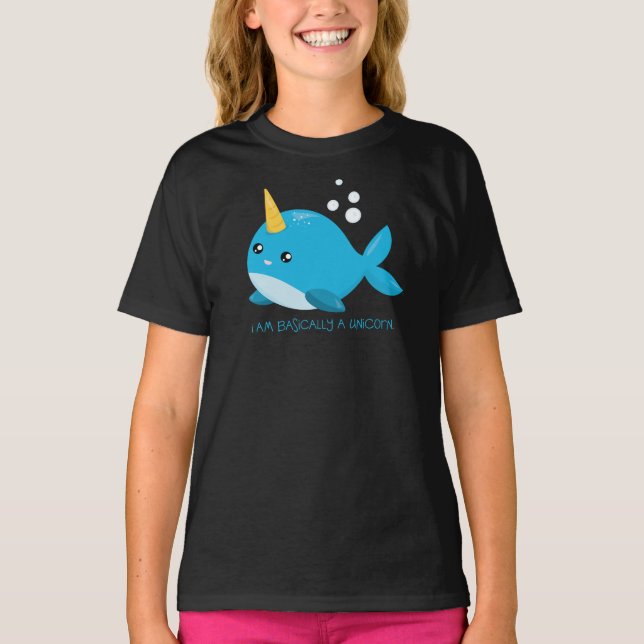 Camiseta de niños del mar de Unicornio (Anverso)