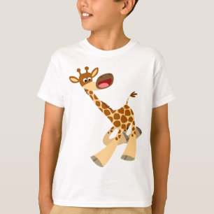 Camiseta de niños del Personalizado Ambling Giraff