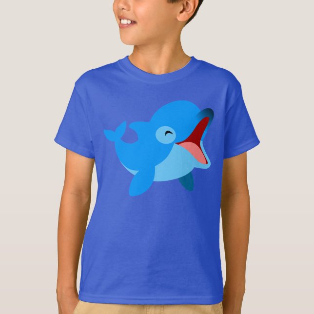 Camiseta de niños delfines Personalizados risas (Anverso)