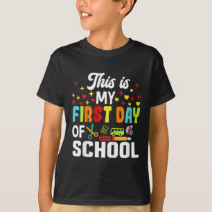 Camiseta de niños este es mi primer día de clase C
