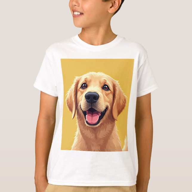 Camiseta de niños felices recuperadores (Anverso)