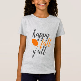 Camiseta de niños jóvenes felices de otoño