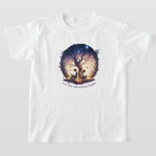 Camiseta de niños leyendo