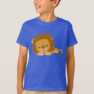 Camiseta de niños menores de león que duermen Pers