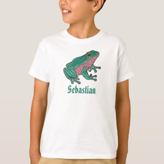 Camiseta de niños rana personalizable Tee de anima