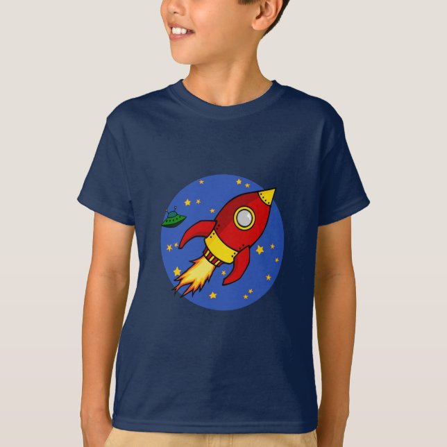 Camiseta de niños rojos amarillos (Anverso)
