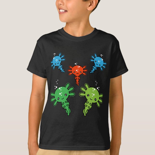 Camiseta de niños salamandra Axototl (Anverso)