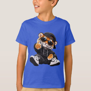 Camiseta de niños tigre frescos de Hip Hop Tigre