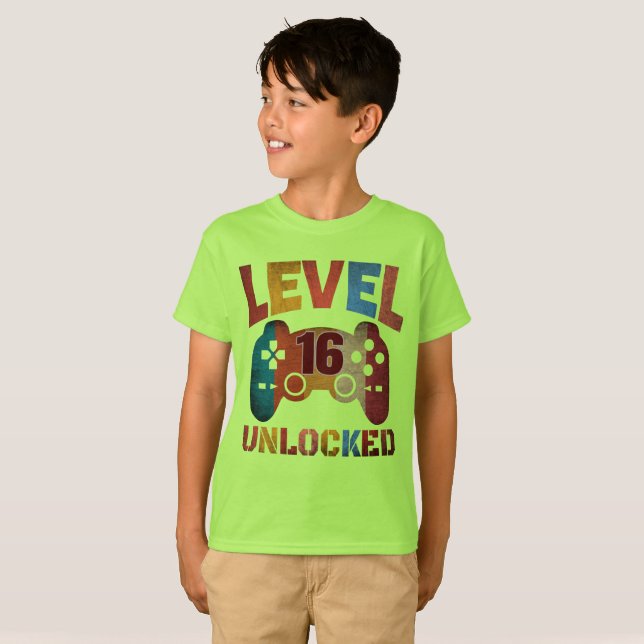 Camiseta de nivel 16 desbloqueado (Anverso completo)