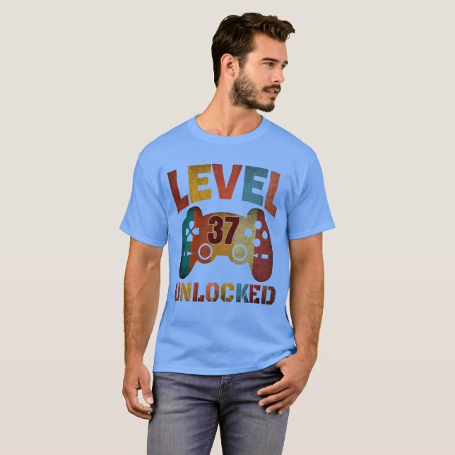 Camiseta de NIVEL 37 DESBLOQUEADO (Anverso completo)