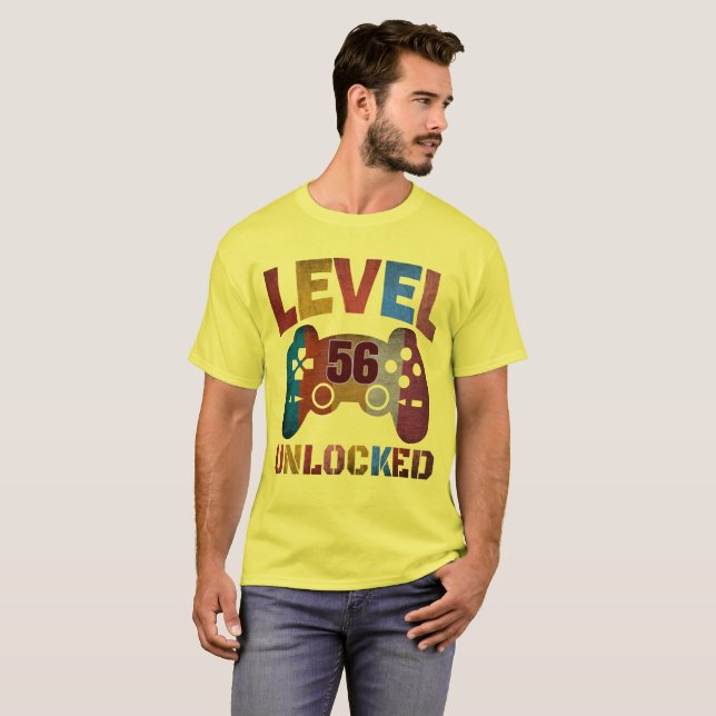 Camiseta de NIVEL 56 DESBLOQUEADO (Anverso completo)