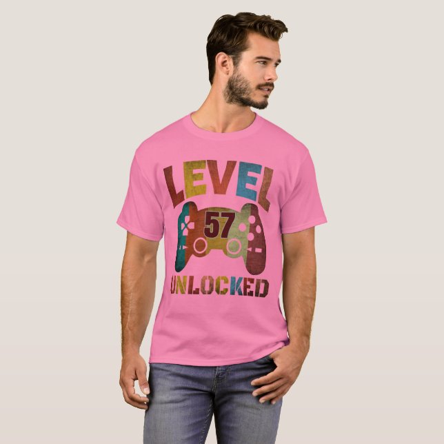 Camiseta de NIVEL 57 DESBLOQUEADO (Anverso completo)