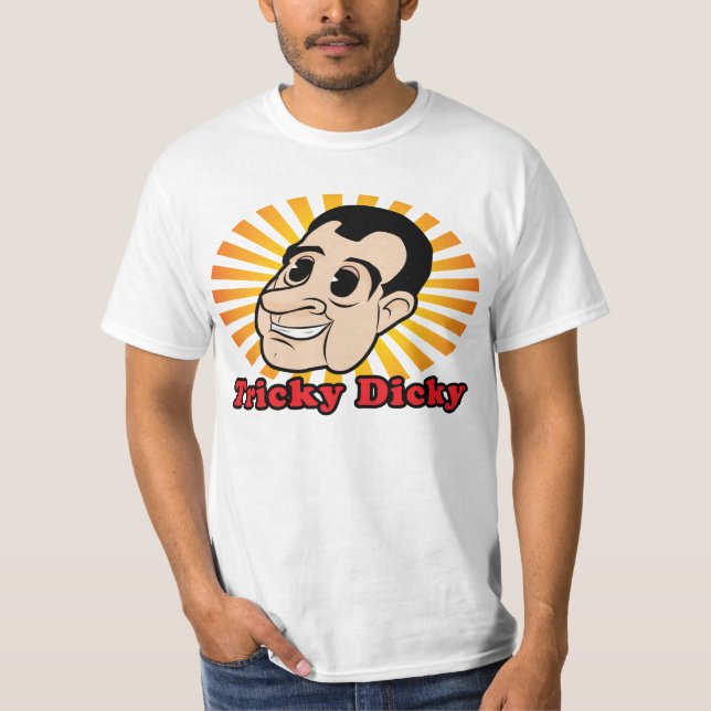 Camiseta de Nixon del dibujo animado (Anverso)