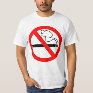 Camiseta de no fumadores del símbolo