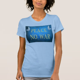 Camiseta de No Guerra de la Paz