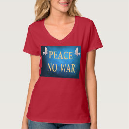 Camiseta de No Guerra de la Paz