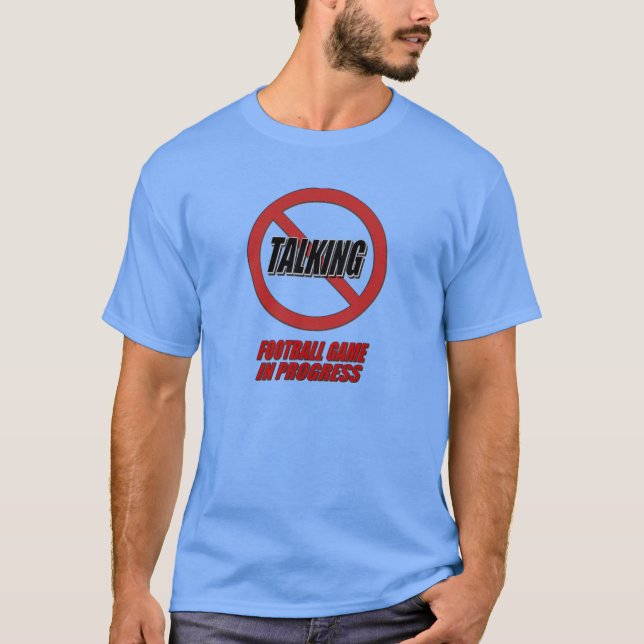 Camiseta de No hablar de fútbol en juego en curso (Anverso)