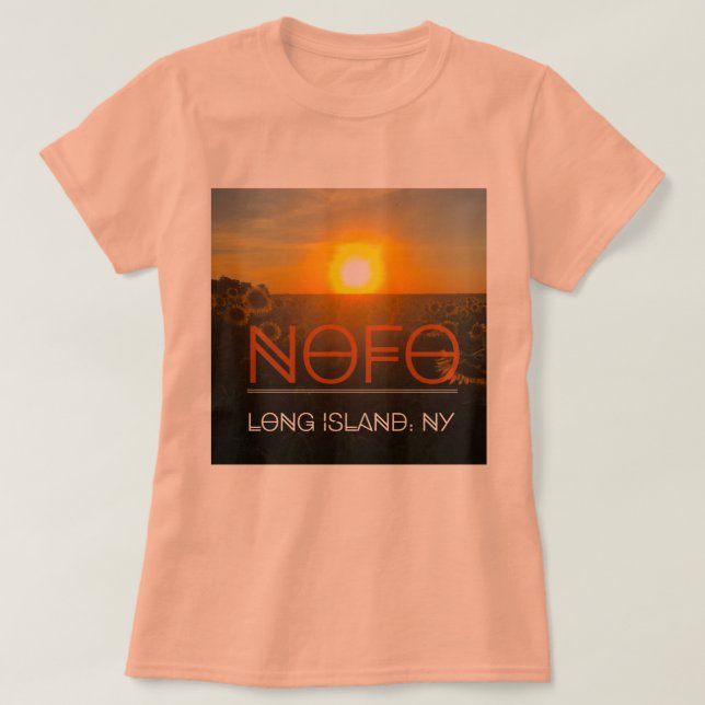 Camiseta de Nofo Long Island con el contexto del (Diseño del anverso)