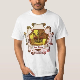 camiseta de nombre de apellido Crown Family Crest