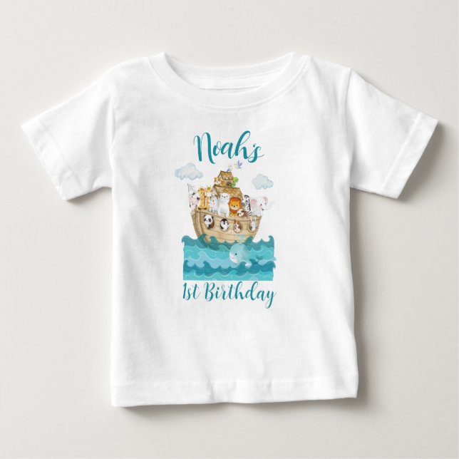 Camiseta de nombre de cumpleaños de Noah (Anverso)
