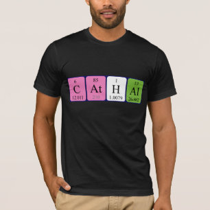 Camiseta de nombre de tabla periódica católica