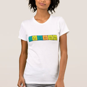 Camiseta de nombre de tabla periódica Cliodhna